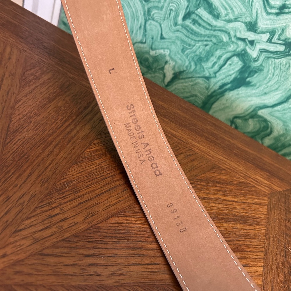 Streets Ahead size L “Stingray” leather belt - Picture 3 of 7